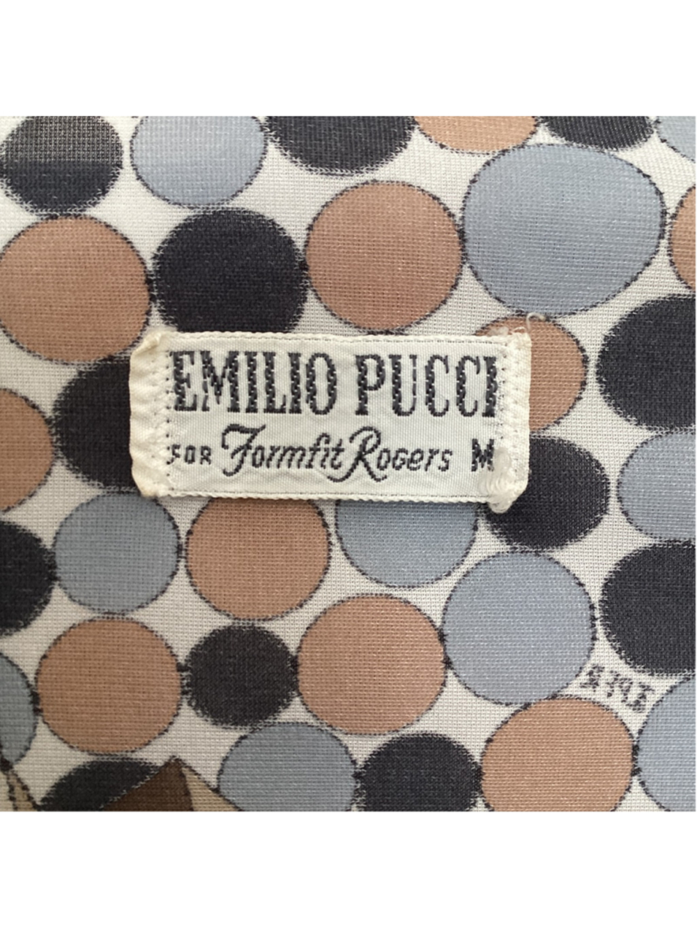 Emilio Pucci 1960s Harlequin & Circle Pattern Bed Jacket Robe Duster Sz S/M. - Picture 6 of 8